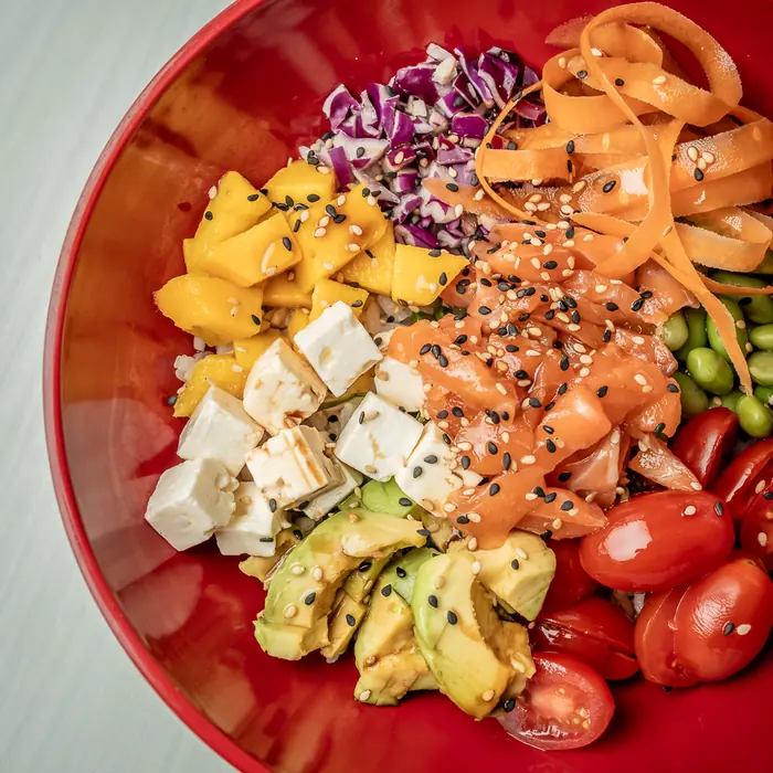 Poke bowl de colores
